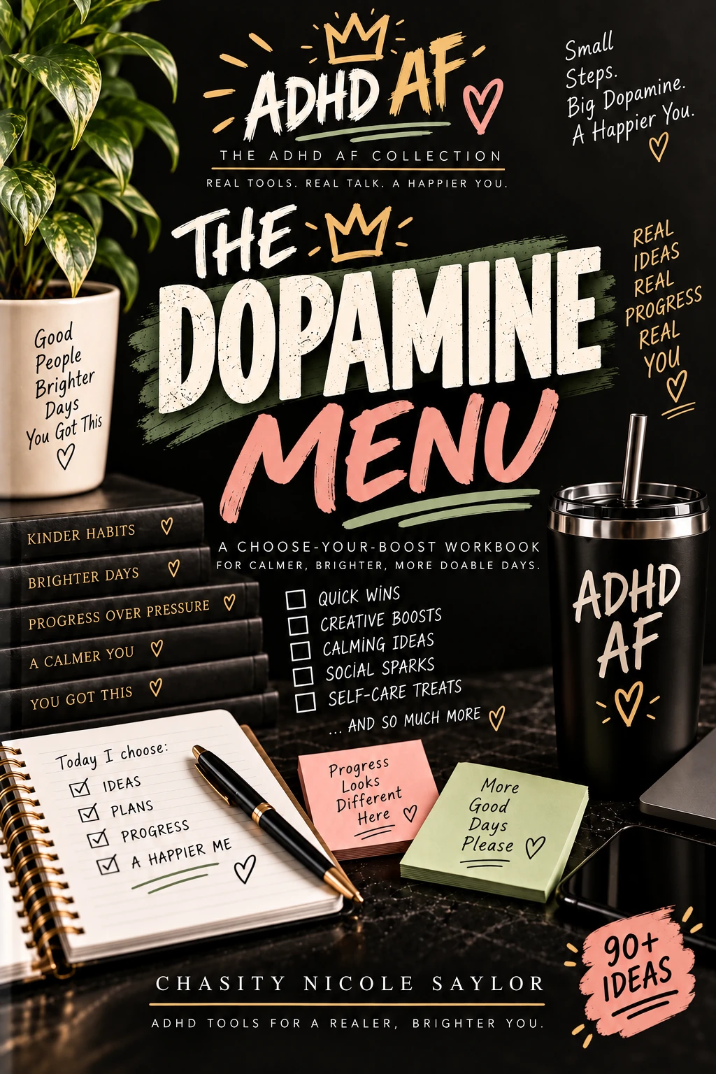Cover of The Dopamine Menu by Chasity Nicole Saylor